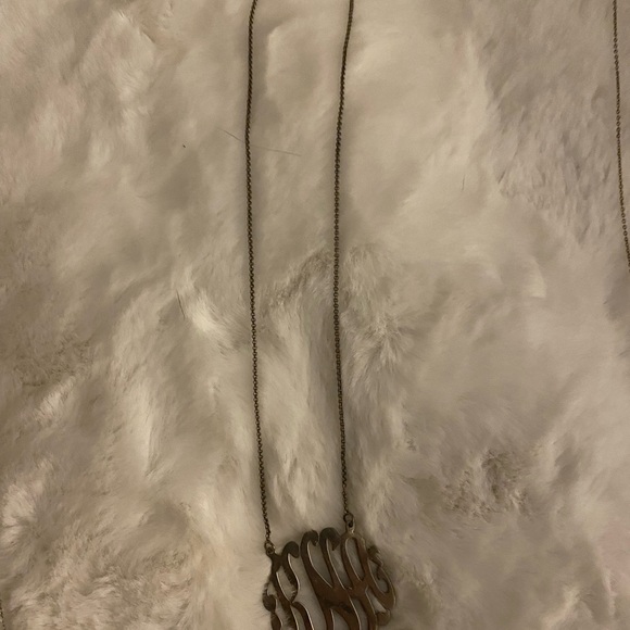 KNA initials necklace-sterling silver - Picture 2 of 2